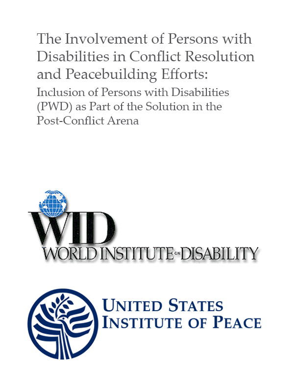 World Institute On Disability Wid Working Paper The Involvement Of