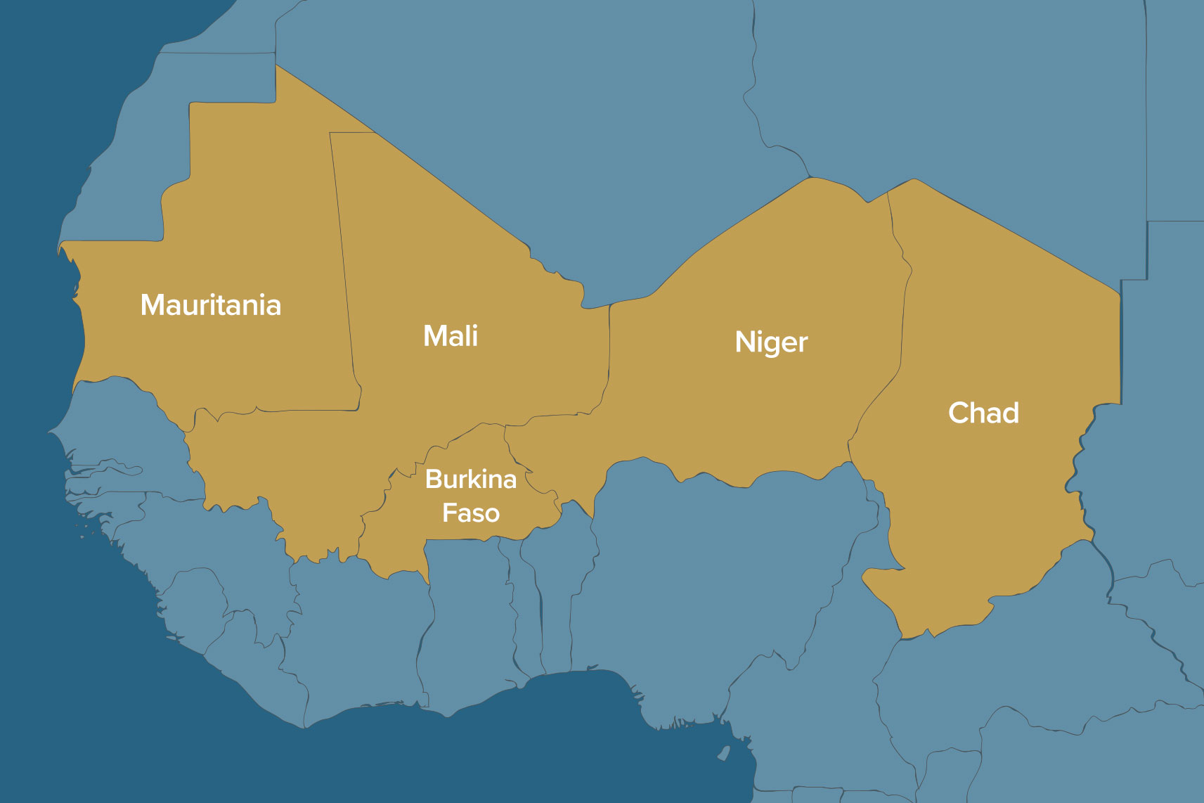 map of the Sahel
