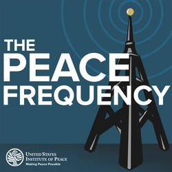 USIP and Sirius XM On Peace podcast logo
