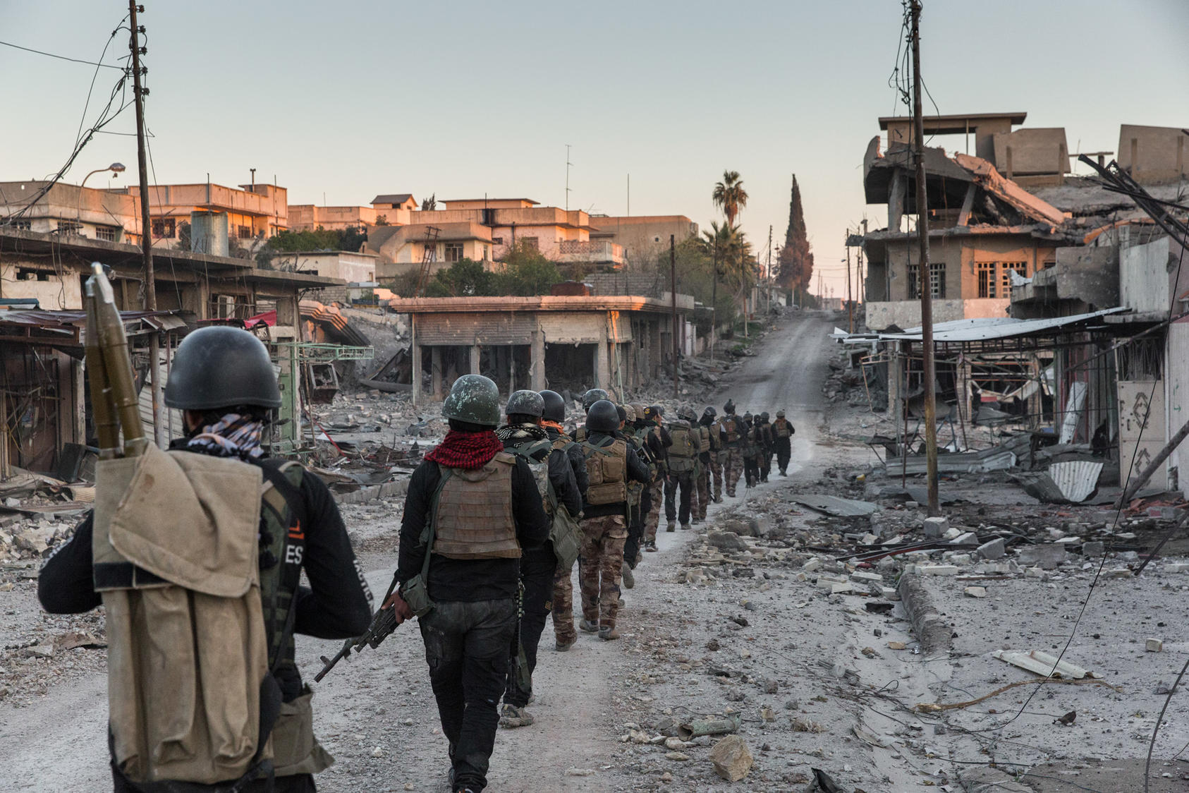 Iraqi special forces soldiers during an operation in western Mosul, Iraq, March 25, 2017. Photo Courtesy of The New York Times/Ivor Prickett