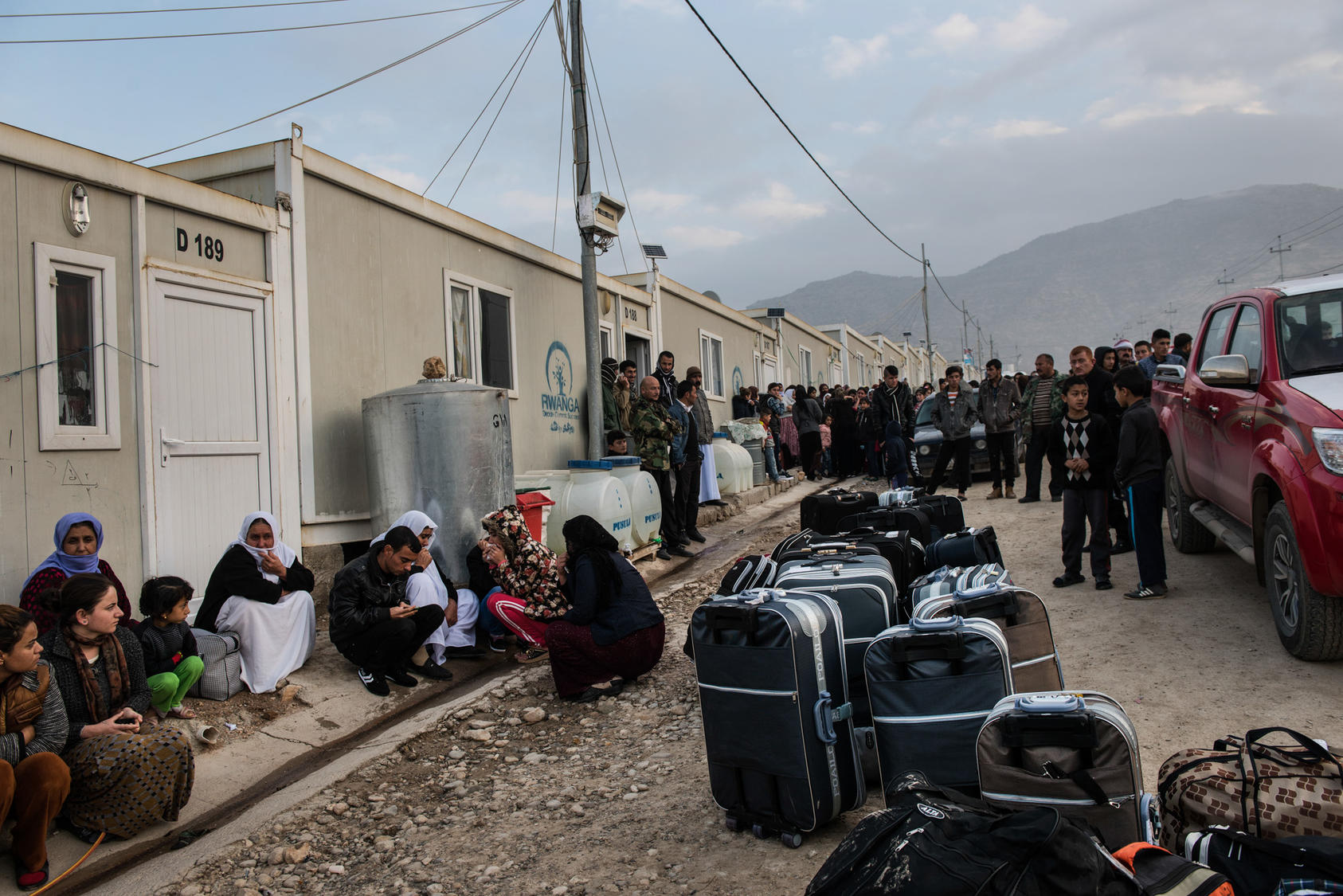 A camp for Yazidi refugees, some of whom were about to leave for resettlement in Germany, near Dohuk, Iraq, Jan. 24, 2016. Some of the women here had escaped sexual slavery at the hands of the Islamic State group, whose fighters routinely forced birth control upon them so that pregnancies would not disrupt the abuse. (Lynsey Addario/The New York Times)
