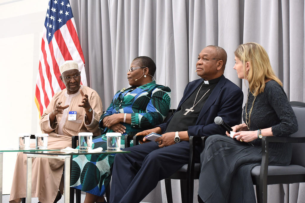 Dr. Usman Bugaje, Ms. Oby Ezekwesili, Cardinal John Onaiyekan, Nancy Lindborg