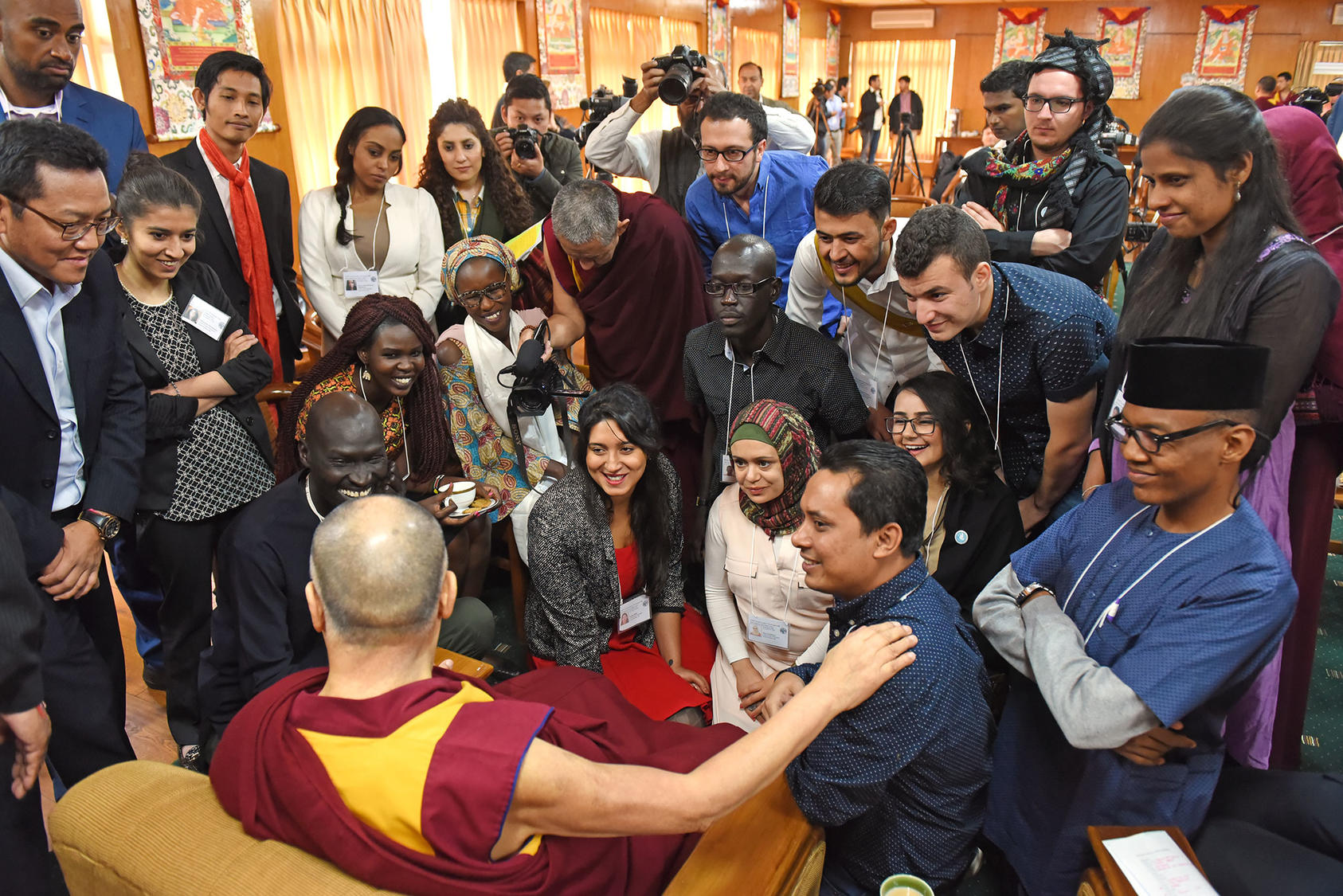 Youth Leaders with His Holiness the Dalai Lama
