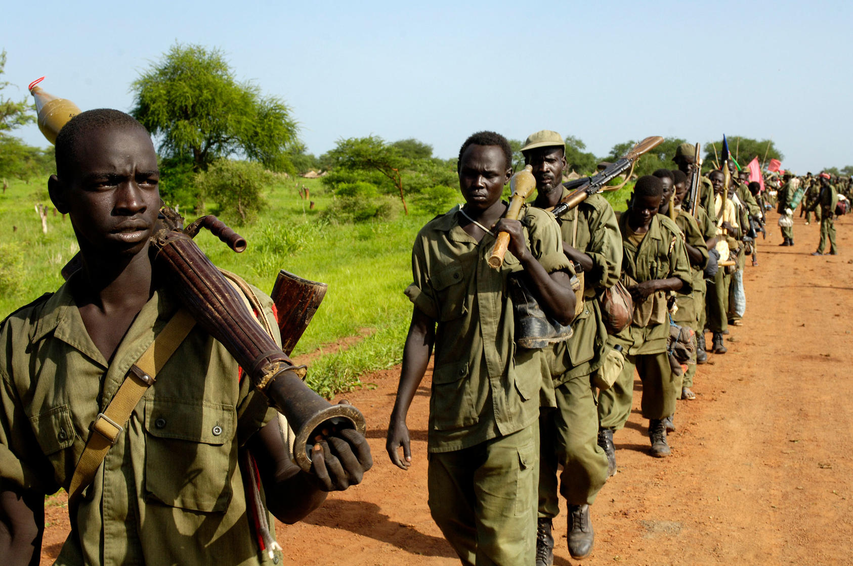 Soldiers of the Sudanese People's Liberation Army