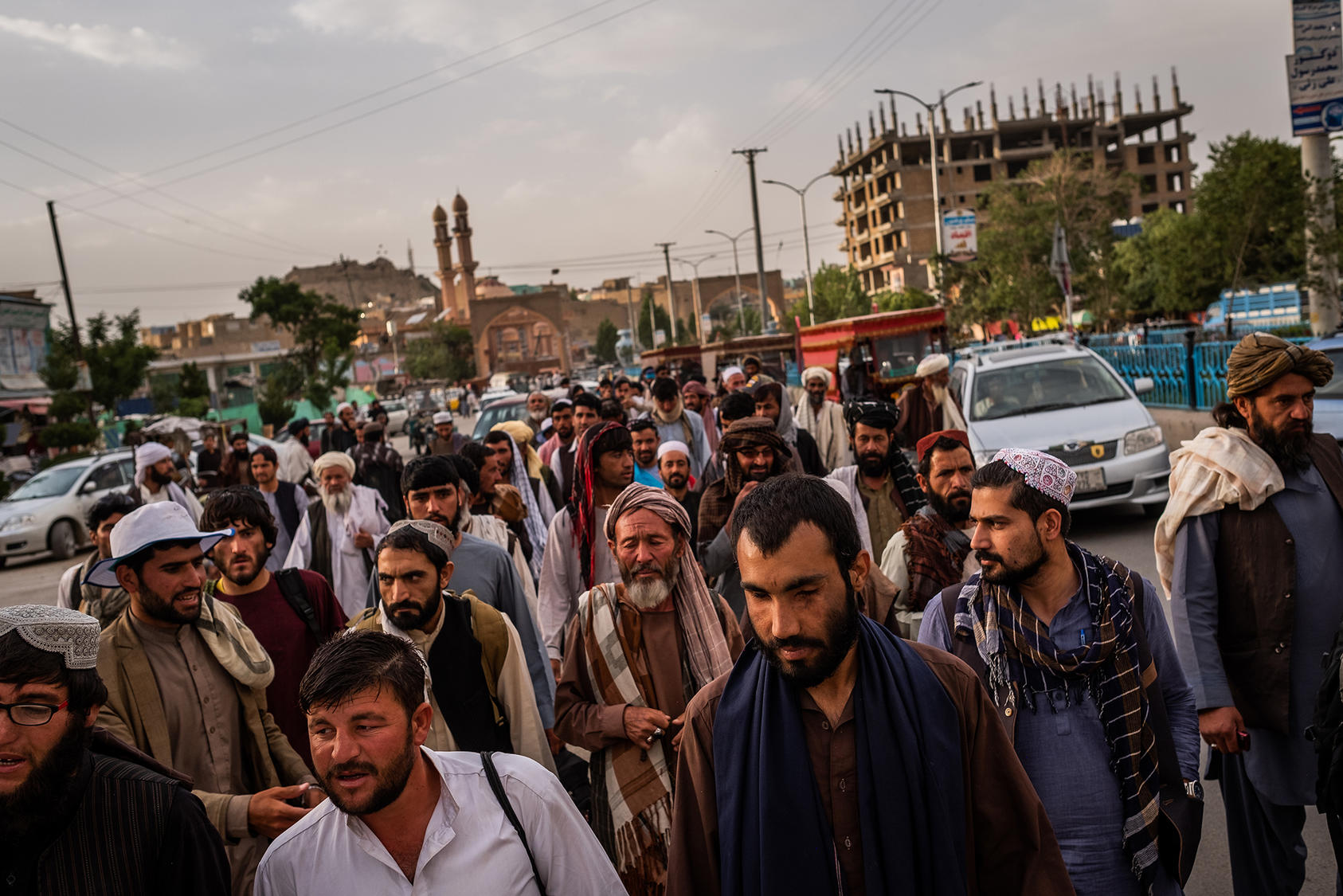 A peace march in Ghazni, June 10, 2018. (Jim Huylebroek/The New York Times)