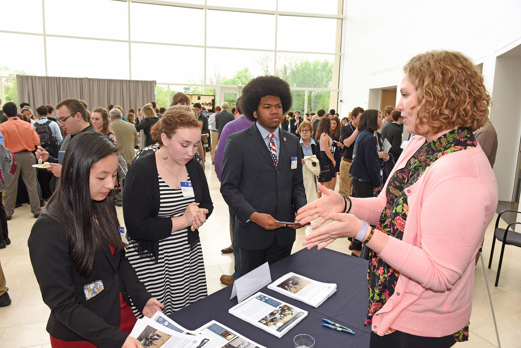 High school students from Tennessee hear about USIP’s work at our headquarters, May 2018.