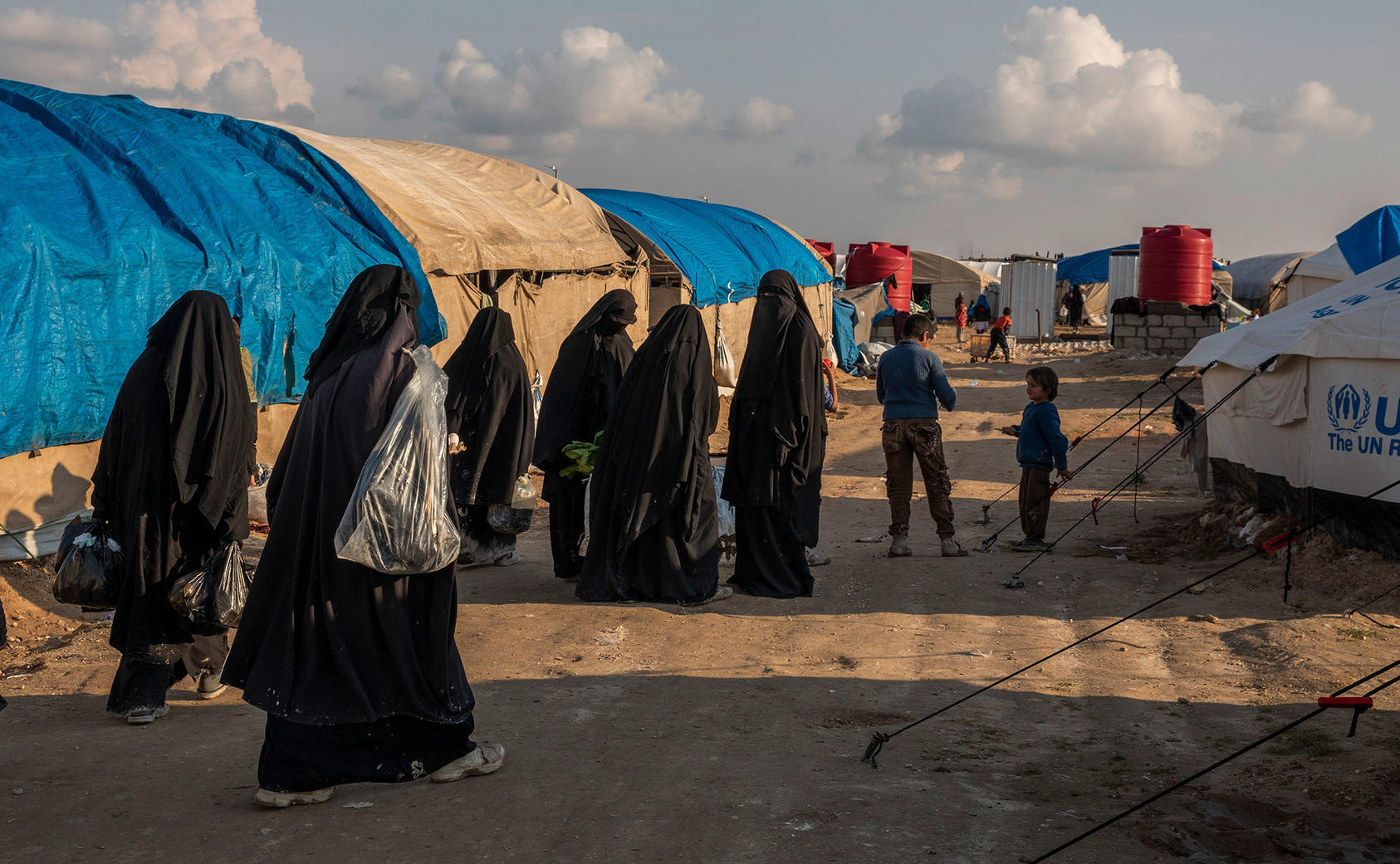The al-Hol camp in northeast Syria, March 28, 2019. (Ivor Prickett/The New York Times)
