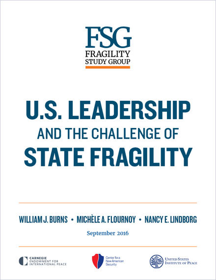 US Leadership and the Challenge of State Fragility cover