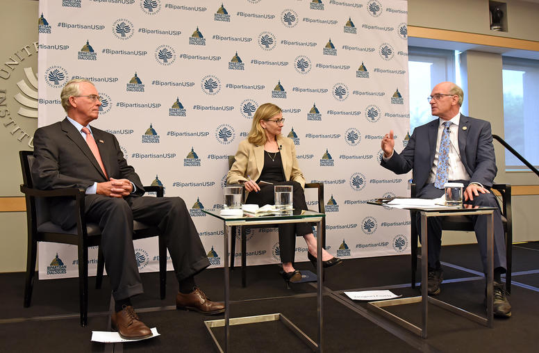 Representatives Francis Rooney (R-FL) and Bill Keating (D-MA) discussed “Russia: 21st Century Disruptor in Europe” at USIP’s 4th Bipartisan Congressional Dialogue
