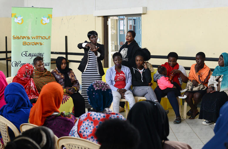 Sisters Without Borders gathers women in Eastleigh, a section of Nairobi, to discuss ways to prevent violence and extremism. Eastleigh and an adjacent neighborhood have suffered attacks and recruitment by al-Shabab militants.