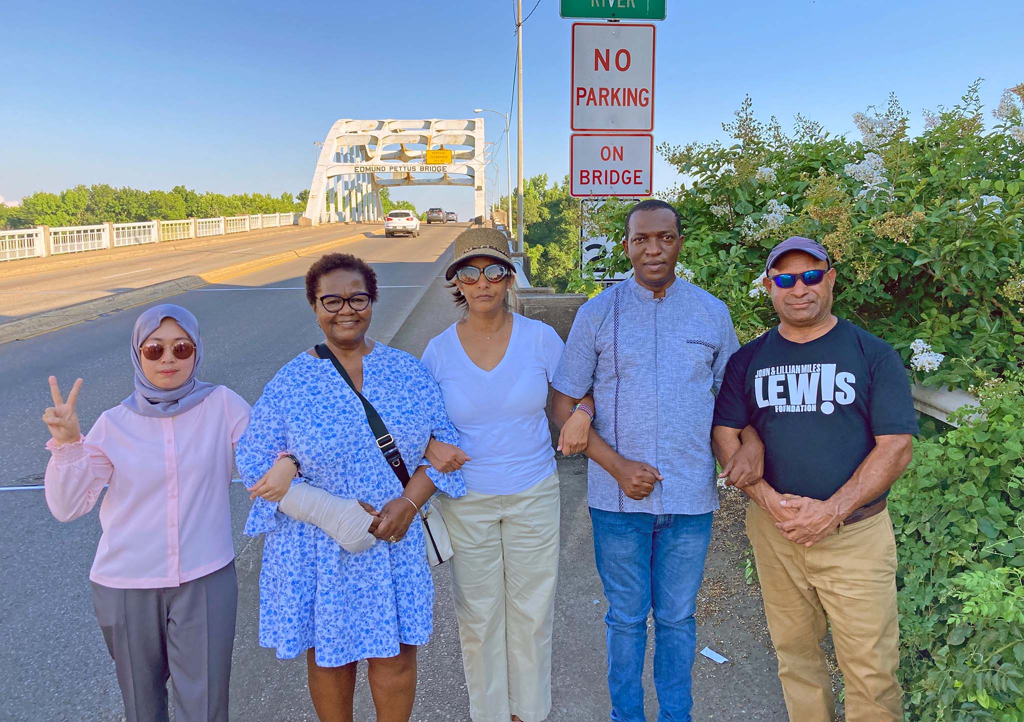 John Lewis Peace Fellows walk the civil rights trail