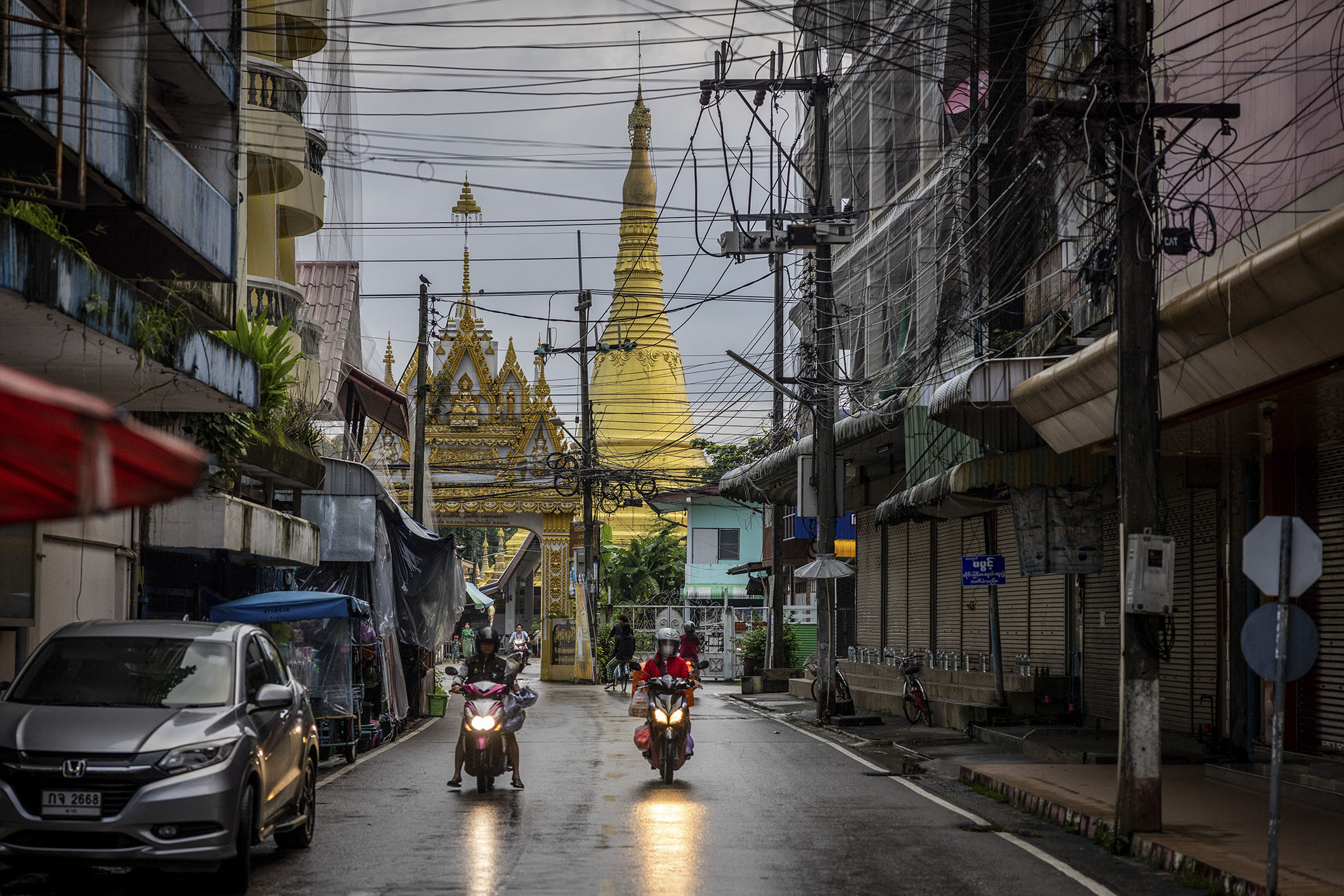 The border city of Mae Sot, Thailand, Aug. 10, 2023. (Lauren DeCicca/The New York Times)