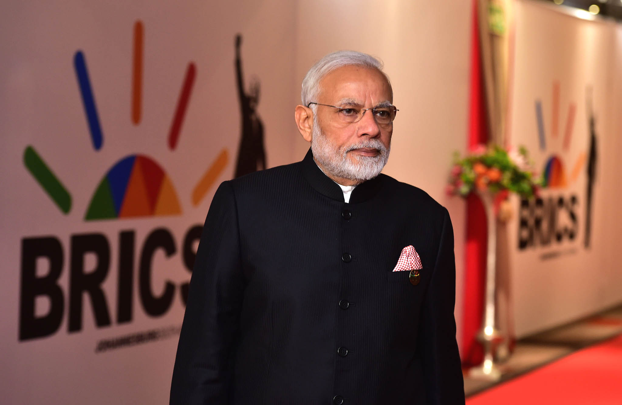 Indian Prime Minister Narendra Modi arriving at the 2018 BRICS summit in South Africa. (Government of South Africa/GCIS)