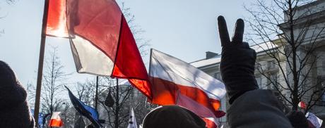 #KOD demonstration in Warsaw against surveillance law and recent governemt policies