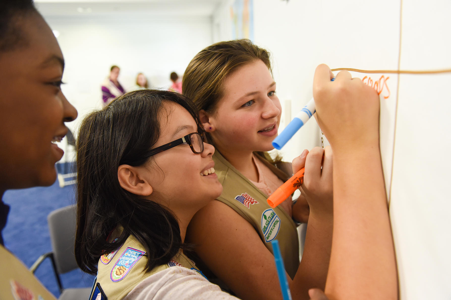 Girls Scouts participating in USIP public education program