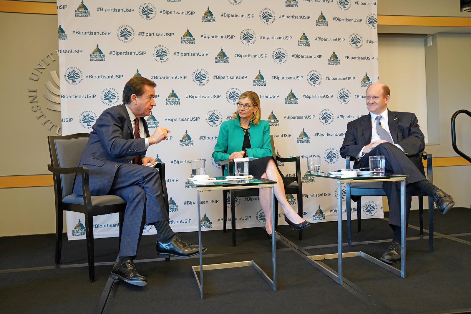 Rep. Ed Royce (R-CA), Nancy Lindborg, Sen. Chris Coons (D-DE)