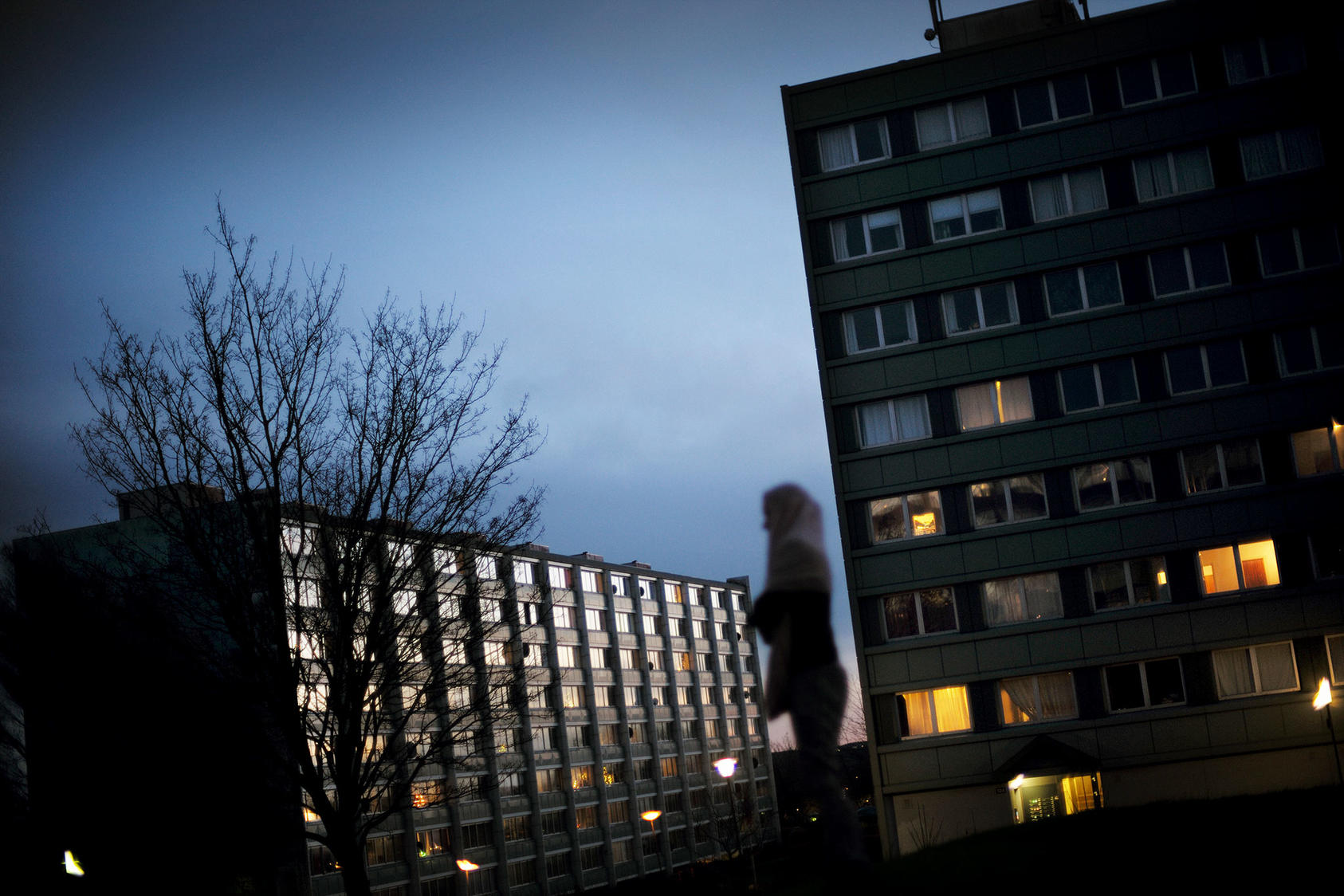 Frydenlund, a middle-class residential area on the outskirts of Aarhus, Denmark, is home to a number of men who fought for the Islamic State group in Syria, on December 8, 2014. (Jan Grarup/New York Times)