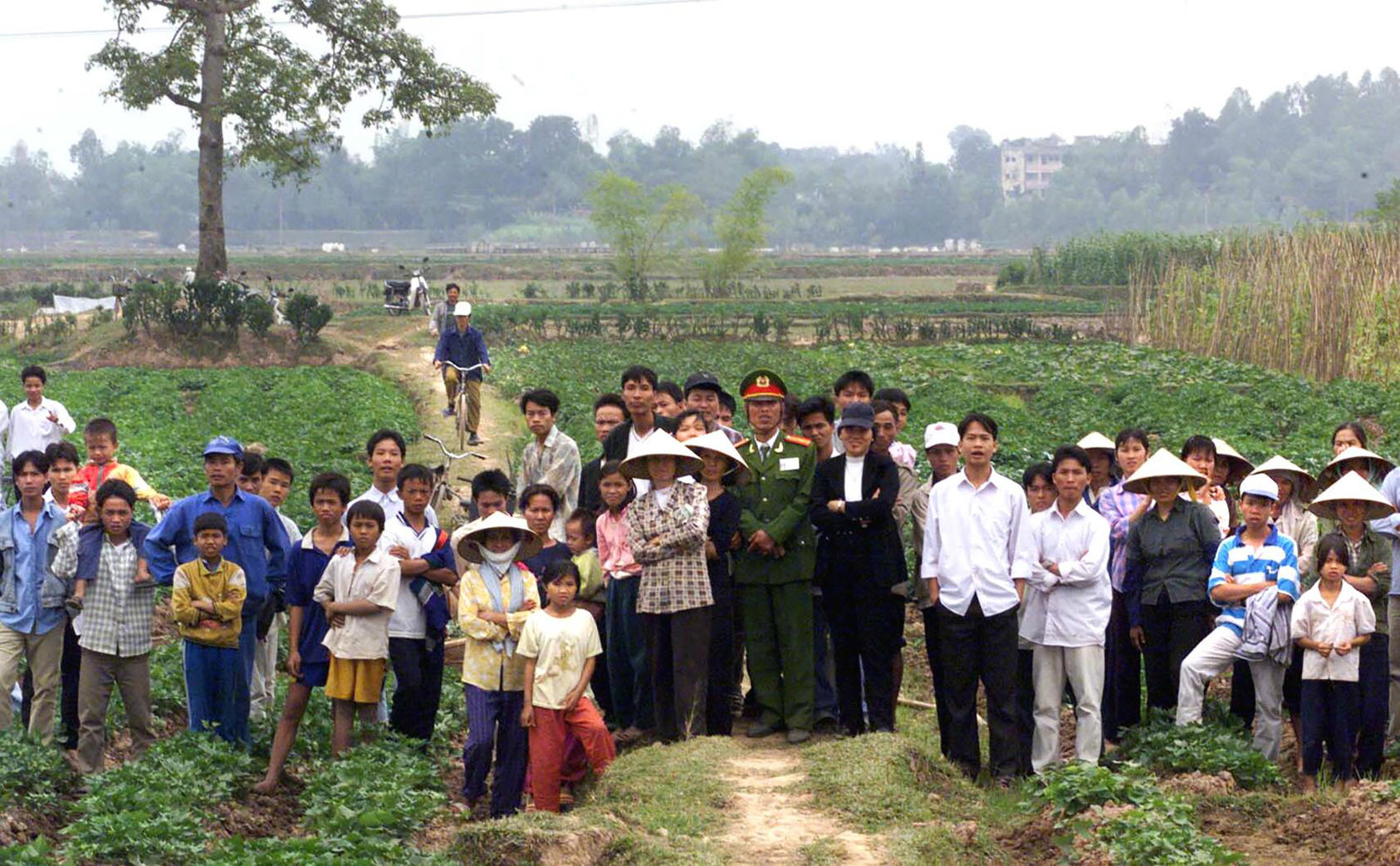 Villagers in Tien Chau. (Paul Hosefros/The New York Times)