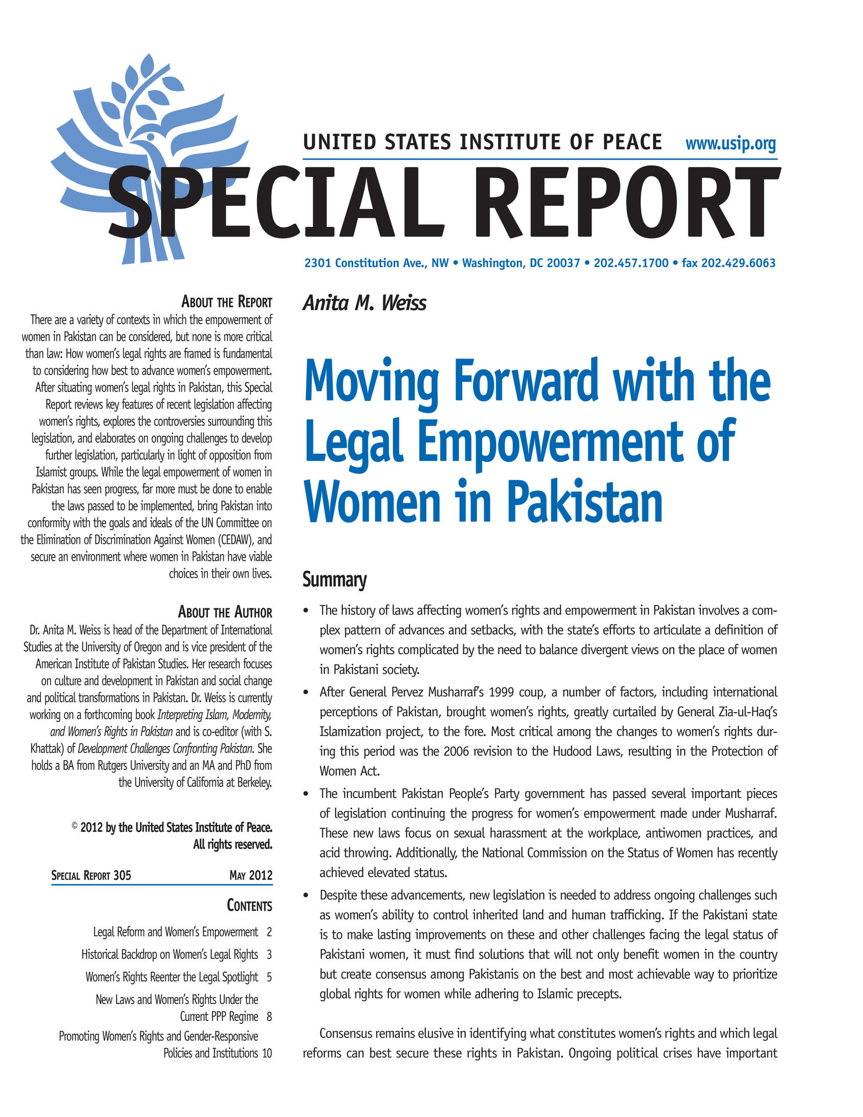 Moving Forward with the Legal Empowerment of Women in Pakistan