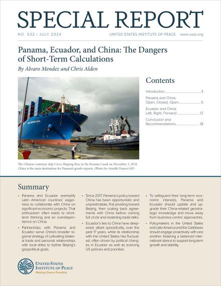 Panama, Ecuador, and China: The Dangers of Short-Term Calculations report cover