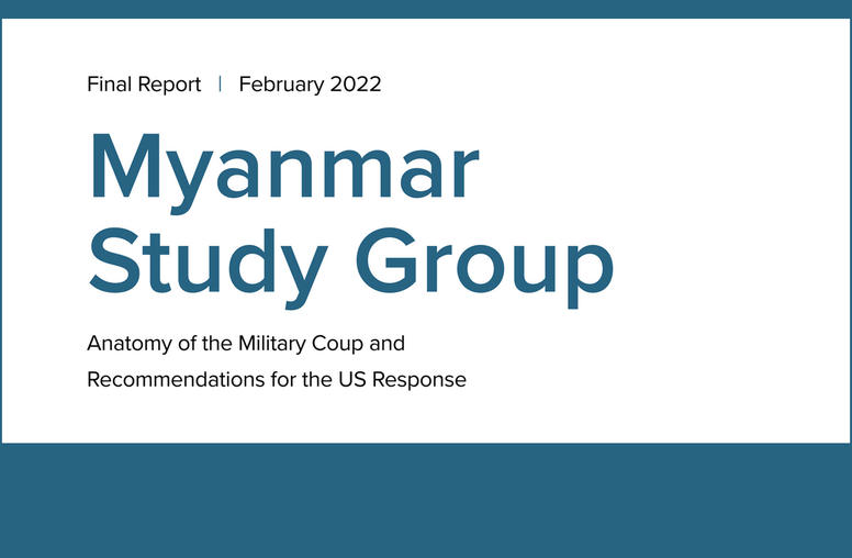 Myanmar Study Group Final Report Cover Photo Image