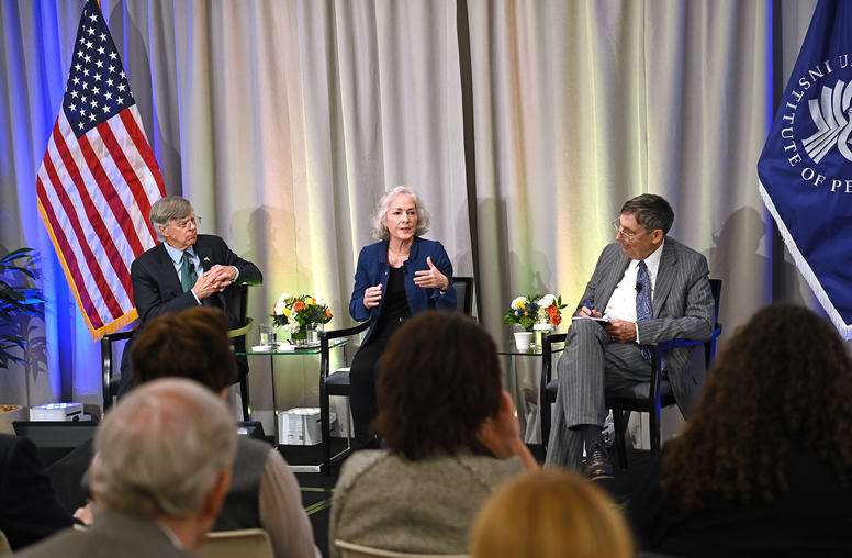 Left to right: Ambassador William Taylor; Ambassador Marie “Masha” Yovanovitch; Ambassador John Herbst