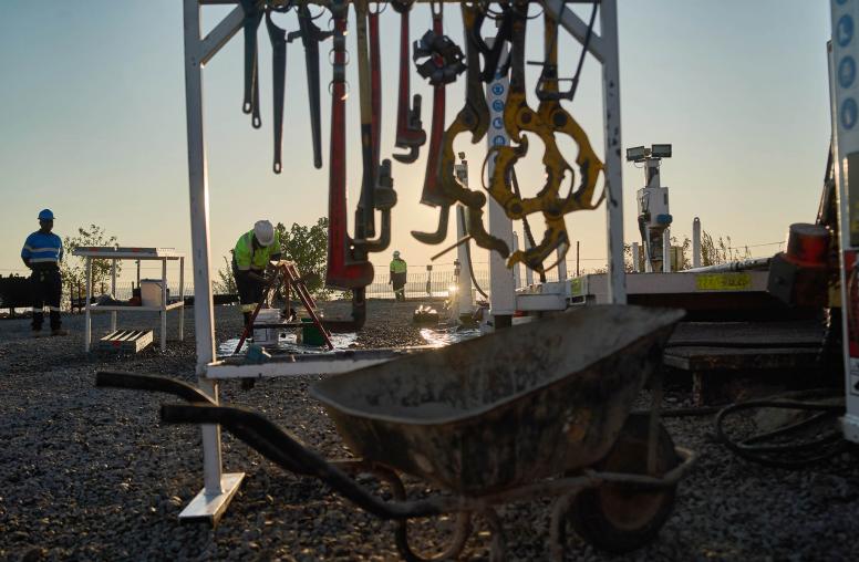 Tools at an exploration site in Zambia, June 11, 2024. A complex AI-driven technology that data crunchers at KoBold Metals painstakingly built over years helped identify a copper bonanza deep below a site in Zambia. (Zinyange Auntony/The New York Times)