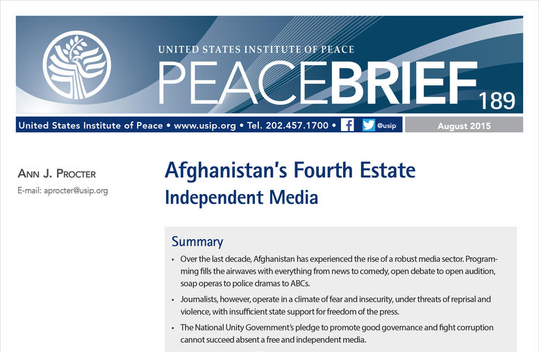 Afghanistan’s Fourth Estate: Independent Media