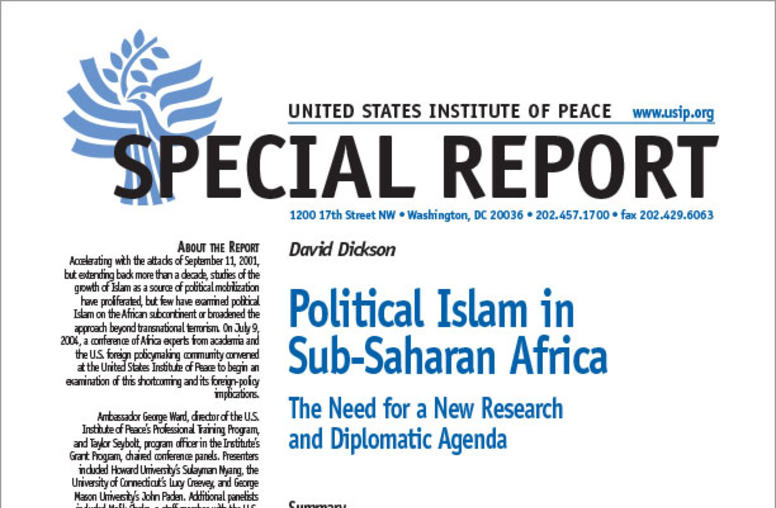 Political Islam in Sub-Saharan Africa: The Need for a New Research and Diplomatic Agenda